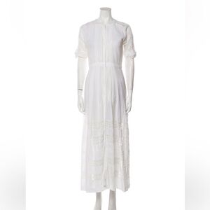 Love Shack Fancy Crew Neck Long Dress